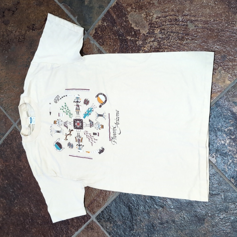 Vintage Ched by Anvil Phoenix AZ Native American T-shirt - Picture 1 of 6